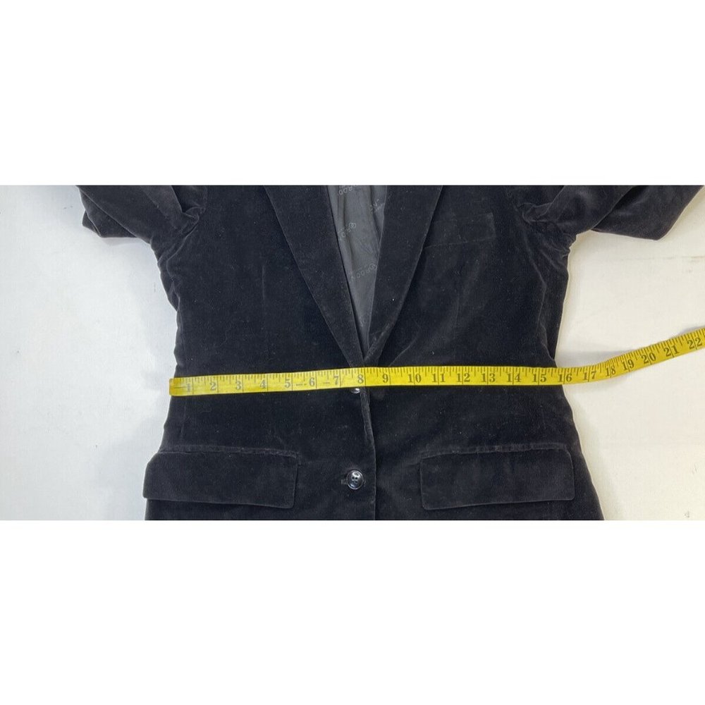 Vintage Velour Velvet Button Blazer Disco Jacket Pinup Usa View 5